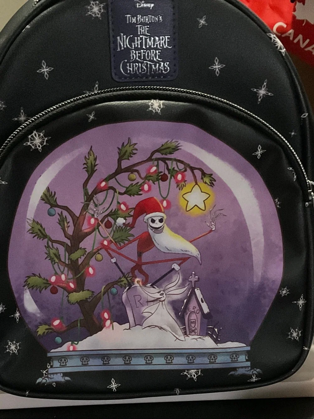 Disney The Nightmare Before Christmas Mini Backpack - Black & Purple - Picture 2 of 10